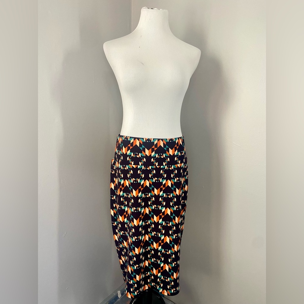 LuLaRoe Cassie Pencil Skirt NWT Fitted Knee Length Southwestern Geometric